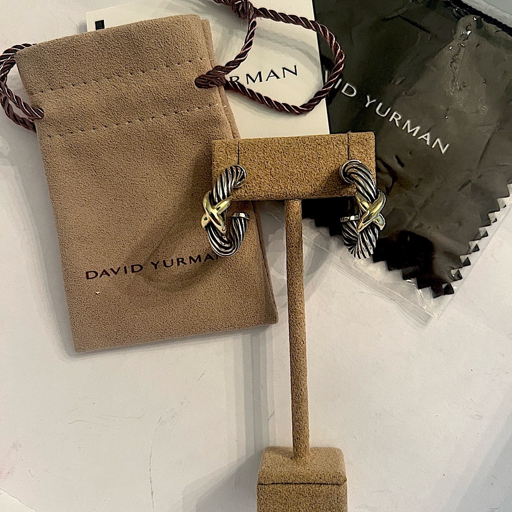 David Yurman X Cable small hoop